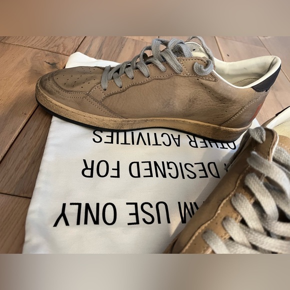 Ball Star in beige nubuck with croc-print leather star and nubuck heel tab - Picture 6 of 9